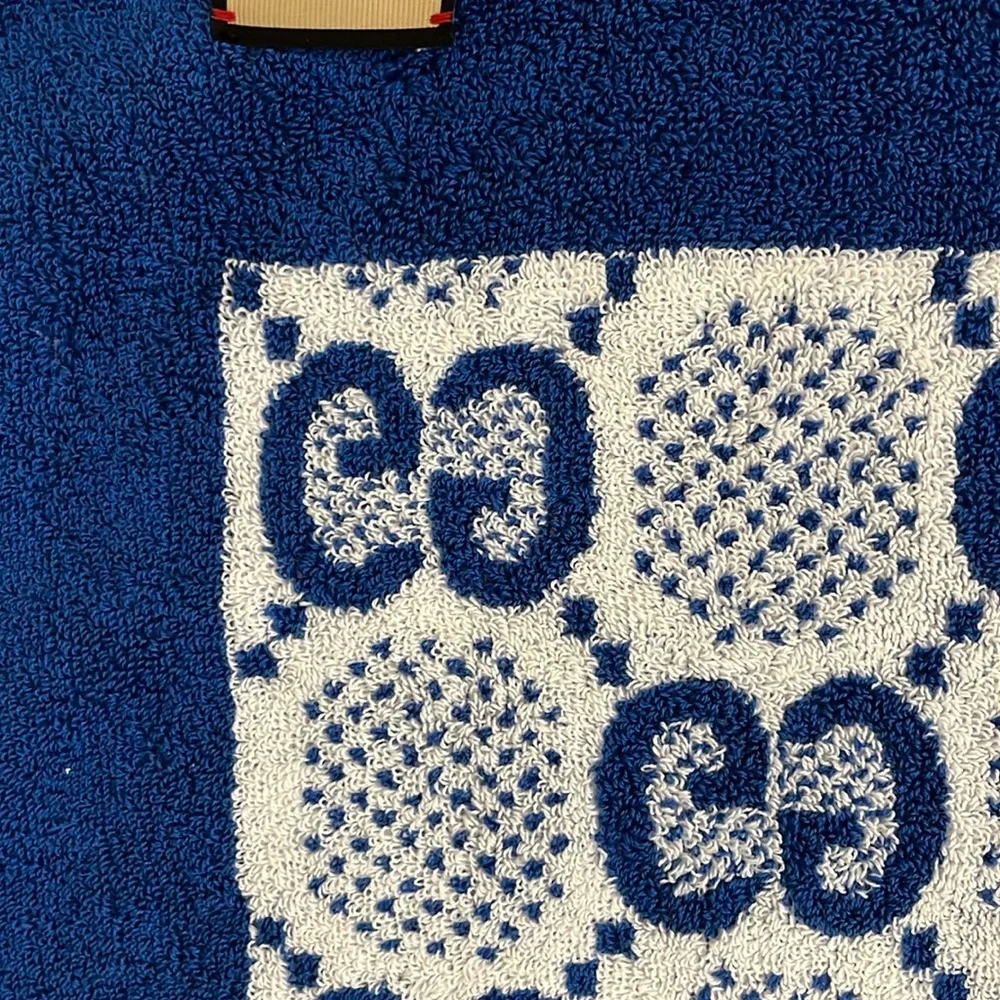 Gucci Beach Towel with Orange and White Logo